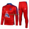 FC Bayern Munich Ensemble Sweat d'Entraînement Quarter-Zip 22-23 Bleu Rouge Pour Enfant